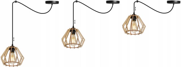 MODERNI PUINEN LED-KATTOVALAISIN