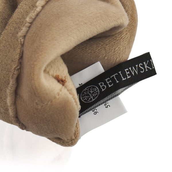 GFD-09 beige damhandskar i mocka