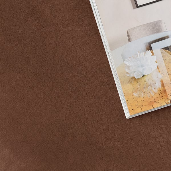 Päällinen nojatuoliin taittuvalla jalkatuella (4 osaa), samettia, ruskea