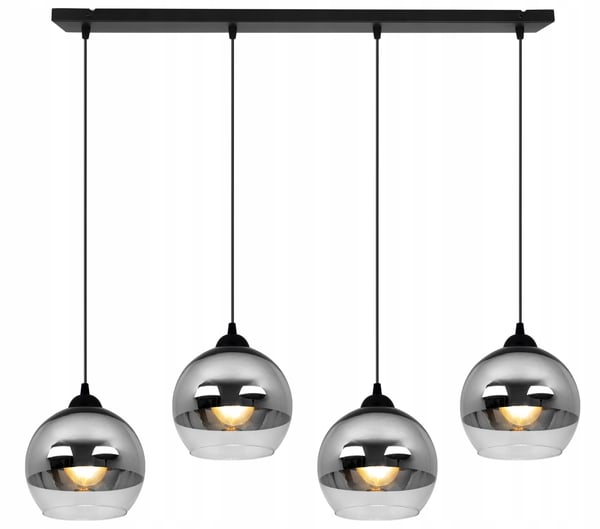 ELEGANT HÆNGELAMPE, GLASLAMPE, KROM LED