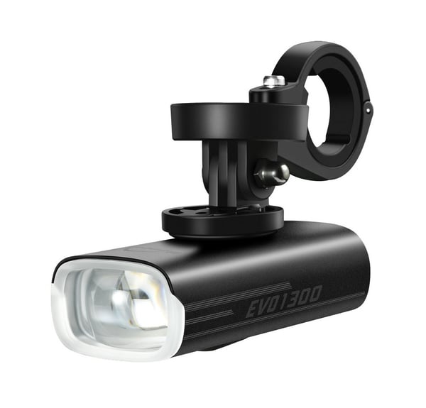 Magicshine EVO 1300 USB Forlygte til Cykel + Fjernbetjening og Garmin Holder