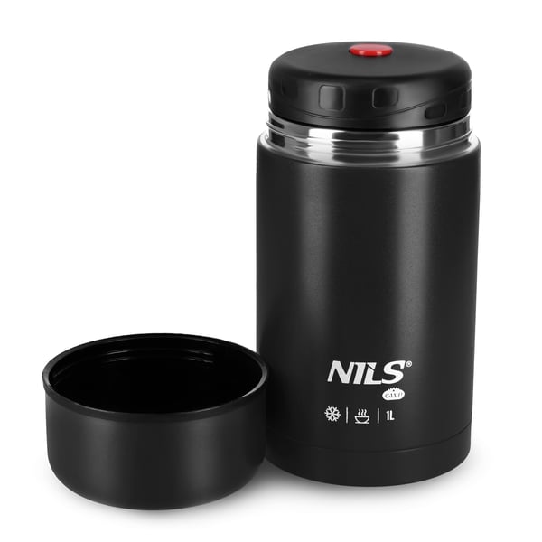 NC3802 Thermoskedel 1000ml sort Nils Camp