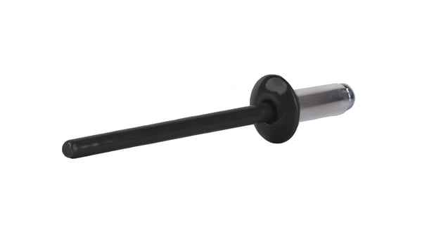 Åbne aluminiumnitter 3,2x6mm RAL9005