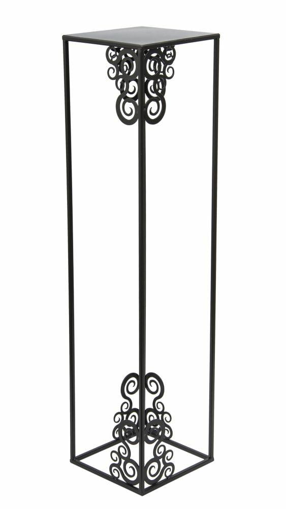 Modernt stående blomsterstat 80 cm sort