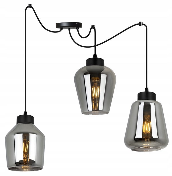MODERNE ELEGANT HÆNGELAMPE MED GLASSKÆRM