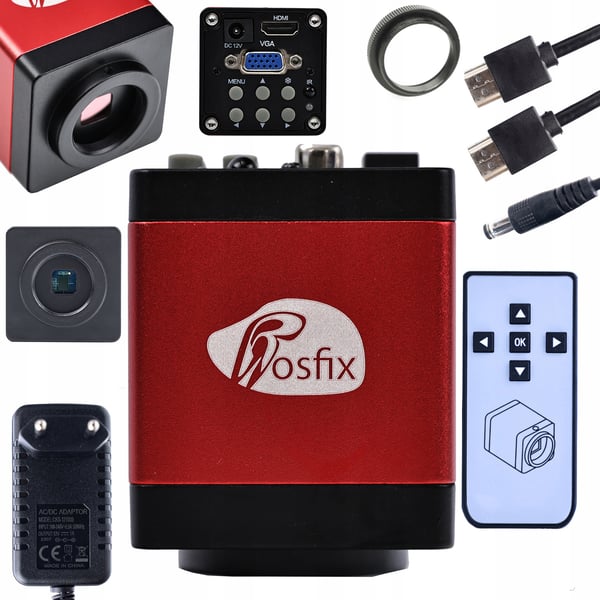 Digitalt mikroskop med 180x forstørrelse og full HD-kamera RED draco PRO 2-i-1