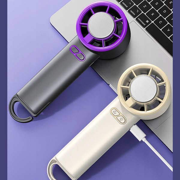 Bærbar bordventilator, foldbar, trådløs, kraftfuld, USB