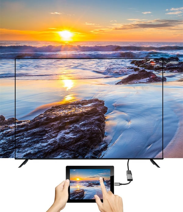 USB-C adapteri hubpi HDMI-sovitin 4K 30Hz 3840x2160p Thunderbolt 3.0