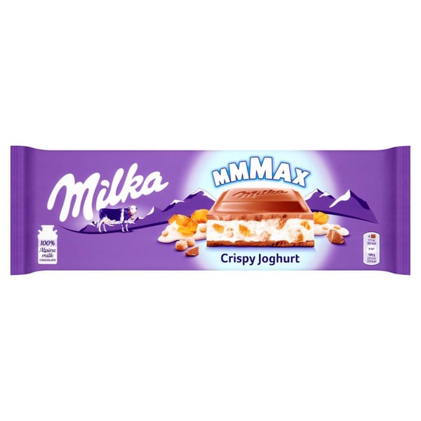 Milka Mmmax Mælkechokolade Crispy Yoghurt 300 g