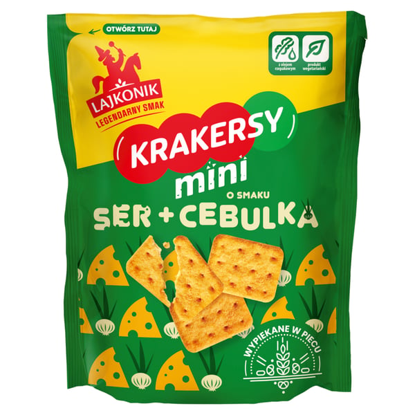 Lajkonik Minikeksit juustolla ja sipulilla 100 g