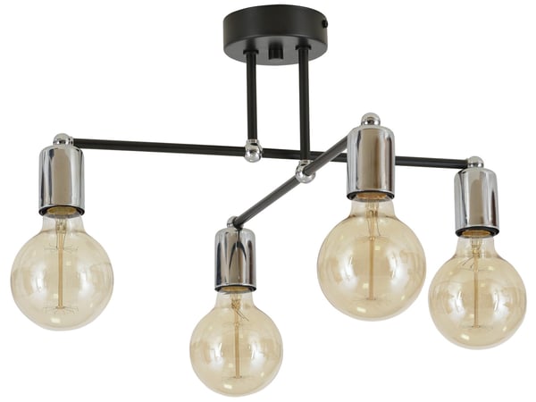 Moderni Loft Edison -riippuvalaisin kuparikromi
