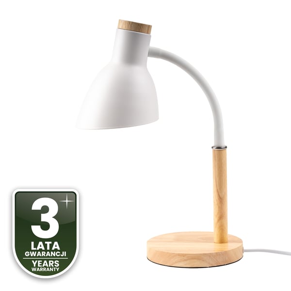 Pöytälamppu koululamppu piirustuslampptu pöydän koristelampptu E27 NIKO Valkoinen Lumiled