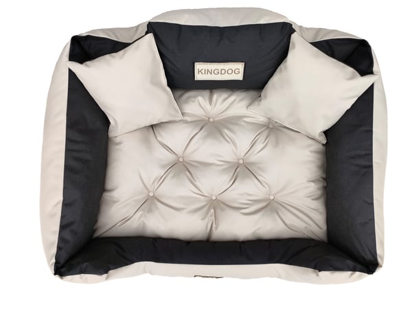 Koiran sänky aitta KINGDOG 130x105 cm personalisoitu vedenpitävä beige