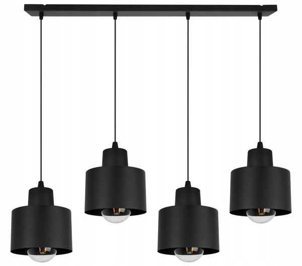 MODERN TAKLAMPA SVART LED-LAMPA