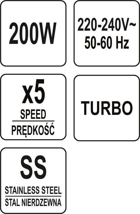 Håndmixer 200-250W - W-67781