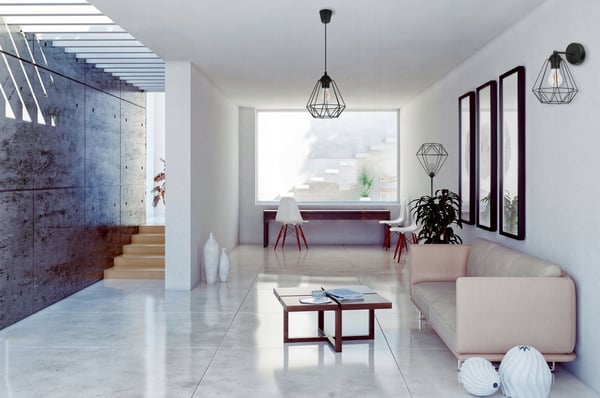 ELEGANTTI RETRO-SEINÄVALAISIMEN LANKAVALO MUSTA LOFT