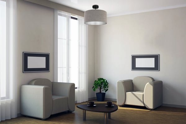 Loftlampe, plafon, lampeskærm, krom, fløjl, selektiv, LED