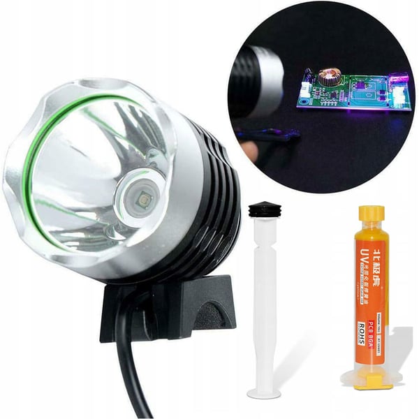 Orange loddemaske 10ml med stempel + lampe til hærdning af loddemaske