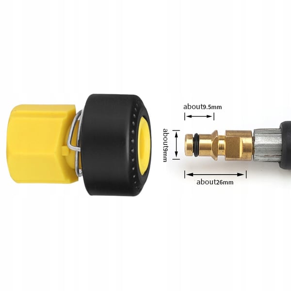 ClickFit M22 adapter för Kärcher K2-K7 med gänga M22x1.5 - tryckslangsadapter för K-serien