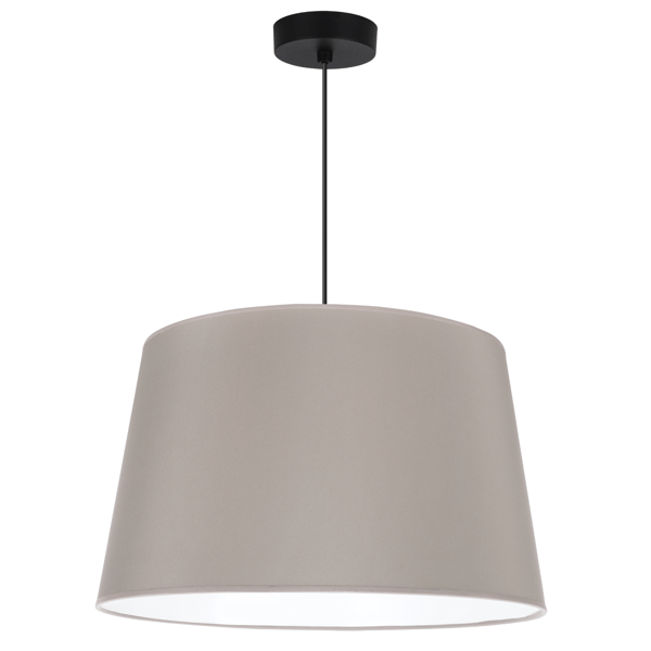 GAJA KEGLEHÆNGELAMPE SORT 1 FLAD OLIVEN LAMPESKÆRM 44CM