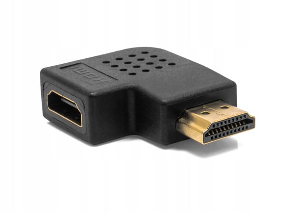 Akyga AK-AD-45 HDMI A/M - HDMI A/F adapter sidevinklet