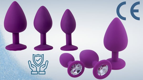 Analpluggar 3 delar sexset för anusmassage