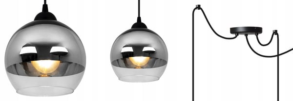 ELEGANT FORKROMET LED-SPIDERHÆNGELAMPE