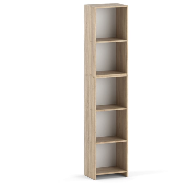 Kontorreol Sonoma Eg 40 CM 5 hylder Ståsøjle til Stue