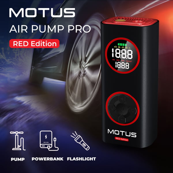 Motus AirPump Pro punainen versio