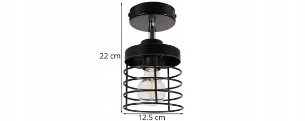 Lofthængende lampe med tråd og LED-loftlampe