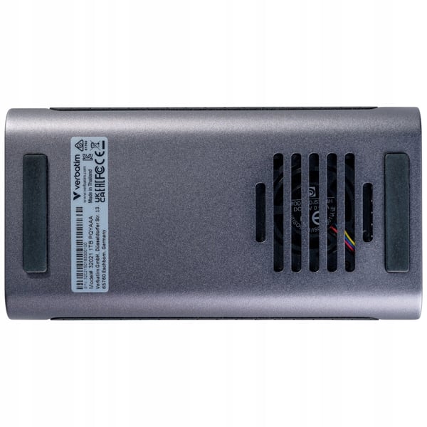 Verbatim TurboMetal 2TB USB4 Typ-C Extern SSD Grå
