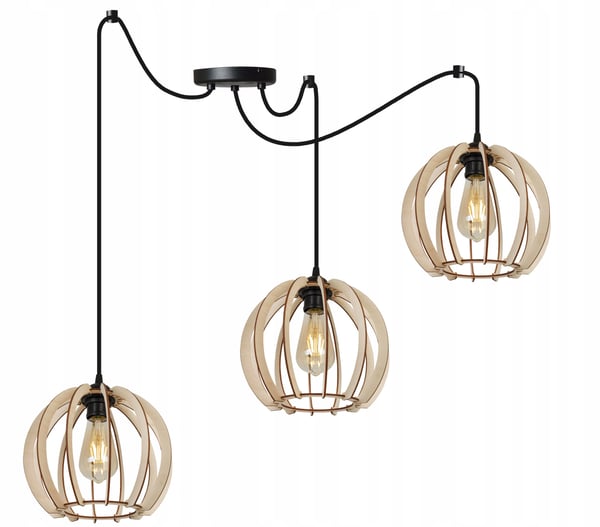 MODERNI PUINEN LED-KATTOVALAISIN