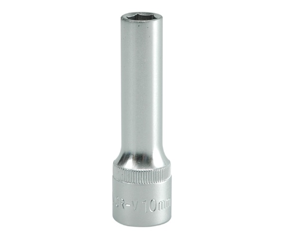 LANG TOPPENØGLE 6-PUNKT KROM 1/2'' 10MM - YT-1223