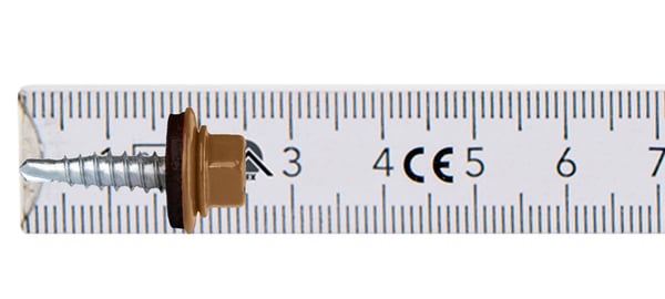 Landmandsskruer GTO2 Z14 4,8x20mm RAL 8003