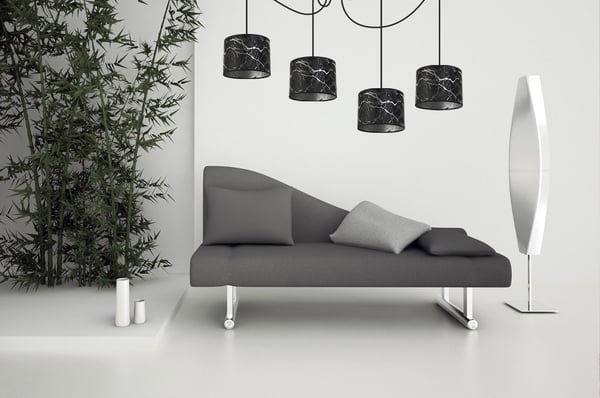 KATTOVALAISIN, HÄMÄHÄKKIKUVIOLLINEN VARJOSTIN, HOPEA