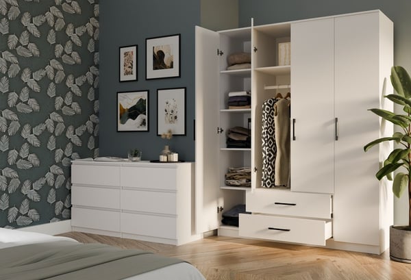 Romana garderob 160X205 vit