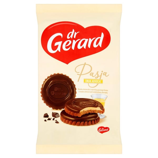 Dr. Gerard Pasja Keksit advocaat kerman ja suklaan kera 170 g Dr. Gerard Pasja Keksit advocaat kerman ja suklaan kera 170 g