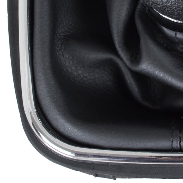 VW Touran 09-12 gearknasteknap sølv og sort med krom ramme 6-trins