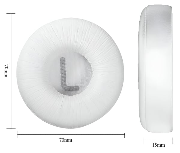 Gel ørepuder til hovedtelefoner JBL T450BT 500BT 600BT E35 hvide