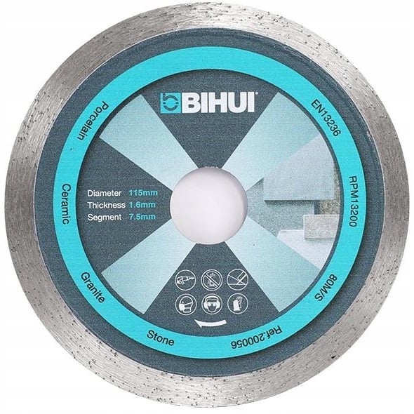 Bihui diamant våtskærblad 115 mm DCBG115