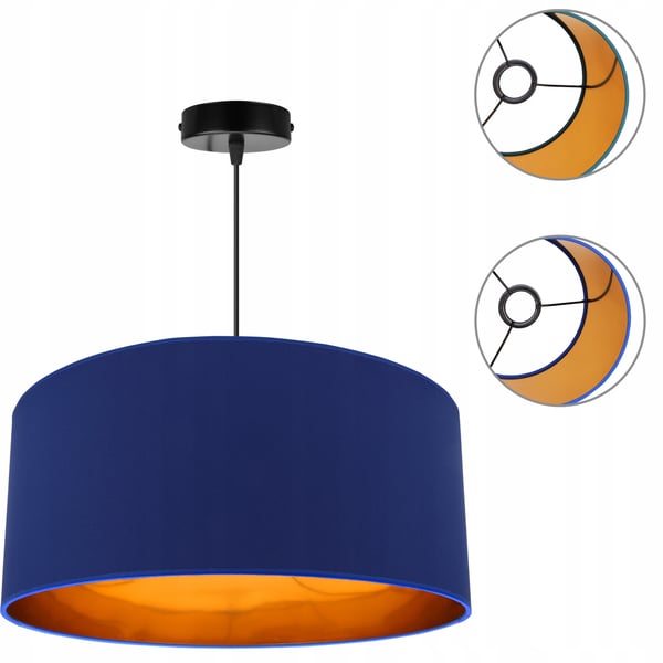 LOFTSLAMPE MED GYLDET LED-SKÆRM