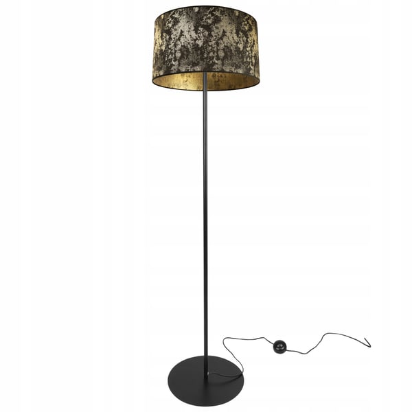 GULVLAMPE MED STÅENDE METALSKÆRM MØNSTER