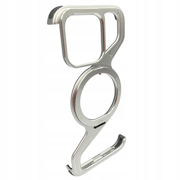 Etui til iPhone 16 PRO - Pansret Magsafe Metalcover - Titanium Holder