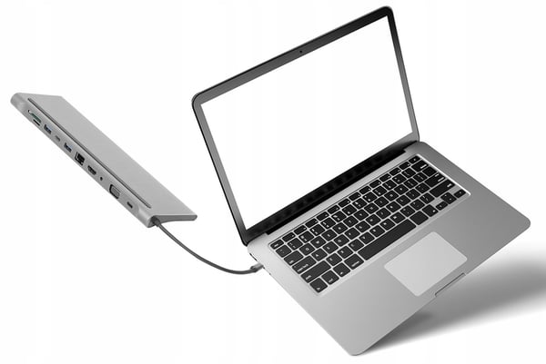 USB-C HUB 11-i-1 HDMI LAN VGA RJ45 SD DOCKING STATION Macbook Pro Air M1 M2