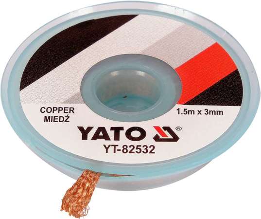 Avlödningstejp för kopparflätad 3,0 mm * 1,5 m - YT-82532