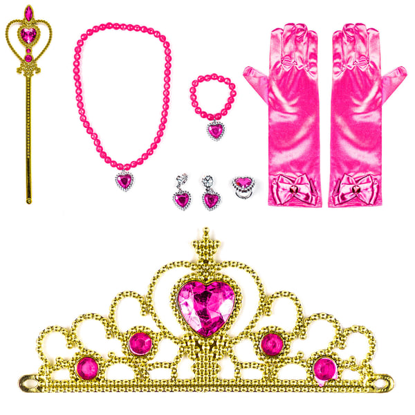 Barbie Pink Prinsessa Karnevaaliasusetti Kultaisella Kruunulla