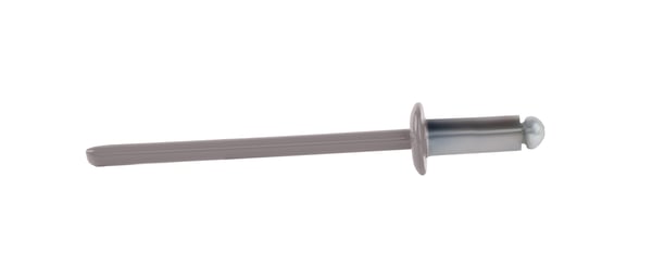 Åbne aluminiumnitter 3,2x8mm RAL9007