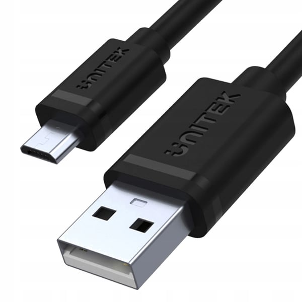 Unitek Y-C451GBK microUSB - USB 2.0 -kaapeli, 1 m
