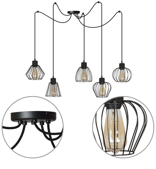 Hämähäkki-riippuvalaisin, eri sävyjä, Loft LED