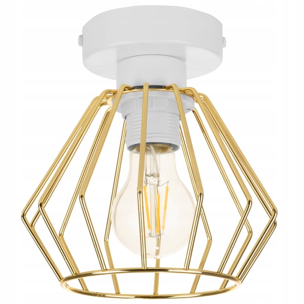 Lofthængende lampe med gylden LED-loftlampe